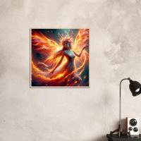 Fire Fairy - Original Art Print - Framed or Unframed