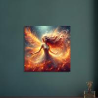 Print on Canvas, Fire Fairy, Ready to Hang