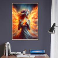 Fire Fairy - Original Art Print - Framed or Unframed