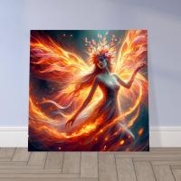 Print on Canvas, Fire Fairy, Ready to Hang
