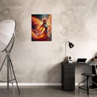 Print on Canvas, Fire Fairy, Ready to Hang