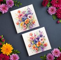 Set of Floral Gift Cards, 3 Designs, Bulk Pack of Cards
