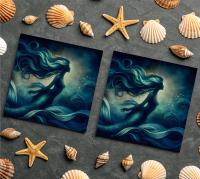 Mermaid Greeting Cards, Birthday, Invitations, Thank You Cards