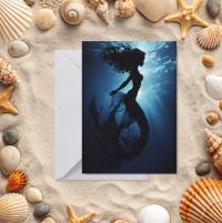 Mermaid Greeting Cards, Birthday, Invitations, Thank You Cards