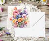 Set of Floral Gift Cards, 3 Designs, Bulk Pack of Cards