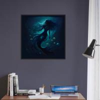 Mermaid Print - Framed or Unframed - Original Art - Print on Paper
