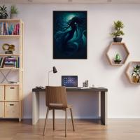 Mermaid Print - Framed or Unframed - Original Art - Print on Paper