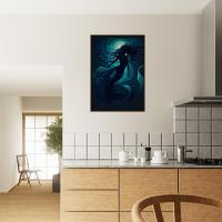 Mermaid Print - Framed or Unframed - Original Art - Print on Paper