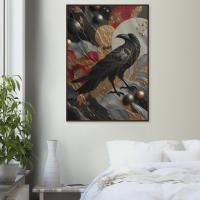Raven, Original Art, Framed or Unframed Print on Paper