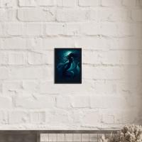 Mermaid Print - Framed or Unframed - Original Art - Print on Paper
