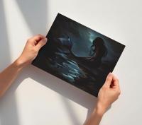 Mermaid Print - Framed or Unframed - Original Art - Print on Paper