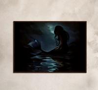 Mermaid Print - Framed or Unframed - Original Art - Print on Paper