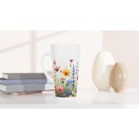 Latte 17oz Ceramic Mug - Coffee or Tea Cup, Extra Tall