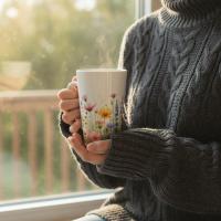 Latte 17oz Ceramic Mug - Coffee or Tea Cup, Extra Tall