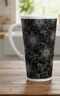 Latte 17oz Ceramic Mug - Coffee or Tea Cup, Extra Tall