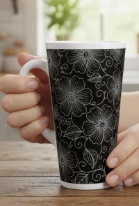 Latte 17oz Ceramic Mug - Coffee or Tea Cup, Extra Tall