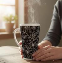 Latte 17oz Ceramic Mug - Coffee or Tea Cup, Extra Tall