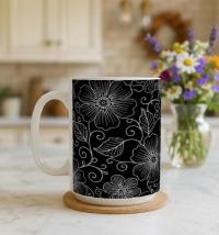 Floral Cups -  Large and Small Ceramic Mug