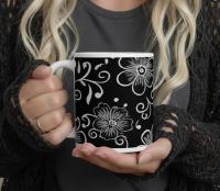 Floral Cups -  Large and Small Ceramic Mug