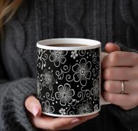 Floral Cups -  Large and Small Ceramic Mug