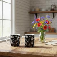 Floral Cups -  Large and Small Ceramic Mug