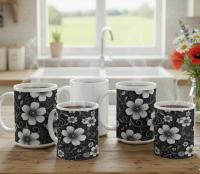 Floral Cups -  Large and Small Ceramic Mug