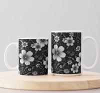 Floral Cups -  Large and Small Ceramic Mug