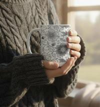 Floral Cups -  Large and Small Ceramic Mug