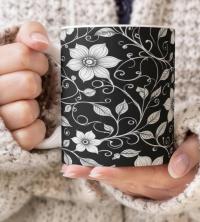 Floral Cups -  Large and Small Ceramic Mug