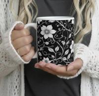 Floral Cups -  Large and Small Ceramic Mug