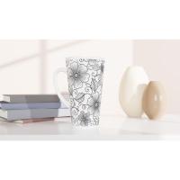 Latte 17oz Ceramic Mug - Coffee or Tea Cup, Extra Tall