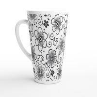 Latte 17oz Ceramic Mug - Coffee or Tea Cup, Extra Tall