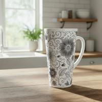 Latte 17oz Ceramic Mug - Coffee or Tea Cup, Extra Tall