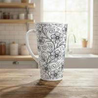 Latte 17oz Ceramic Mug - Coffee or Tea Cup, Extra Tall