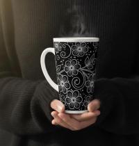 Latte 17oz Ceramic Mug - Coffee or Tea Cup, Extra Tall