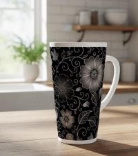 Latte 17oz Ceramic Mug - Coffee or Tea Cup, Extra Tall