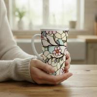 Latte 17oz Ceramic Mug - Coffee or Tea Cup, Extra Tall