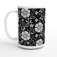 Floral Cups -  Large and Small Ceramic Mugs