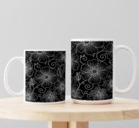 Floral Cups -  Large and Small Ceramic Mug