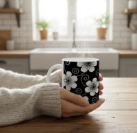 Floral Cups -  Large and Small Ceramic Mug