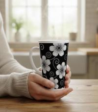 Latte 17oz Ceramic Mug - Coffee or Tea Cup, Extra Tall