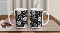 Floral Cups -  Large and Small Ceramic Mugs