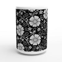 Floral Cups -  Large and Small Ceramic Mugs
