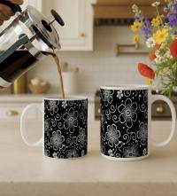 Floral Cups -  Large and Small Ceramic Mug