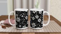 Floral Cups -  Large and Small Ceramic Mug