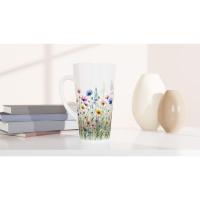 Latte 17oz Ceramic Mug - Coffee or Tea Cup, Extra Tall