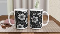 Floral Cups -  Large and Small Ceramic Mug