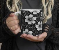 Floral Cups -  Large and Small Ceramic Mug