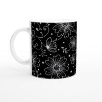 Floral Cups -  Large and Small Ceramic Mugs
