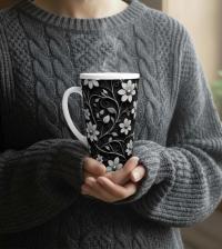 Latte 17oz Ceramic Mug - Coffee or Tea Cup, Extra Tall